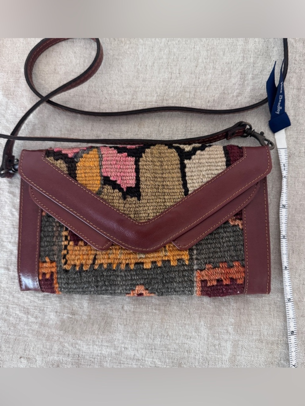 Kilim Crossbody Purse Wallet Woven Multicolor - Picture 2 of 8